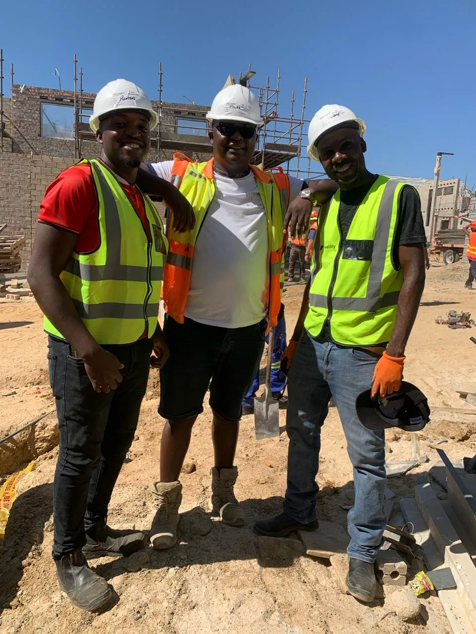 Electroshape Electrical and Plumbing team on site in Cape Town.