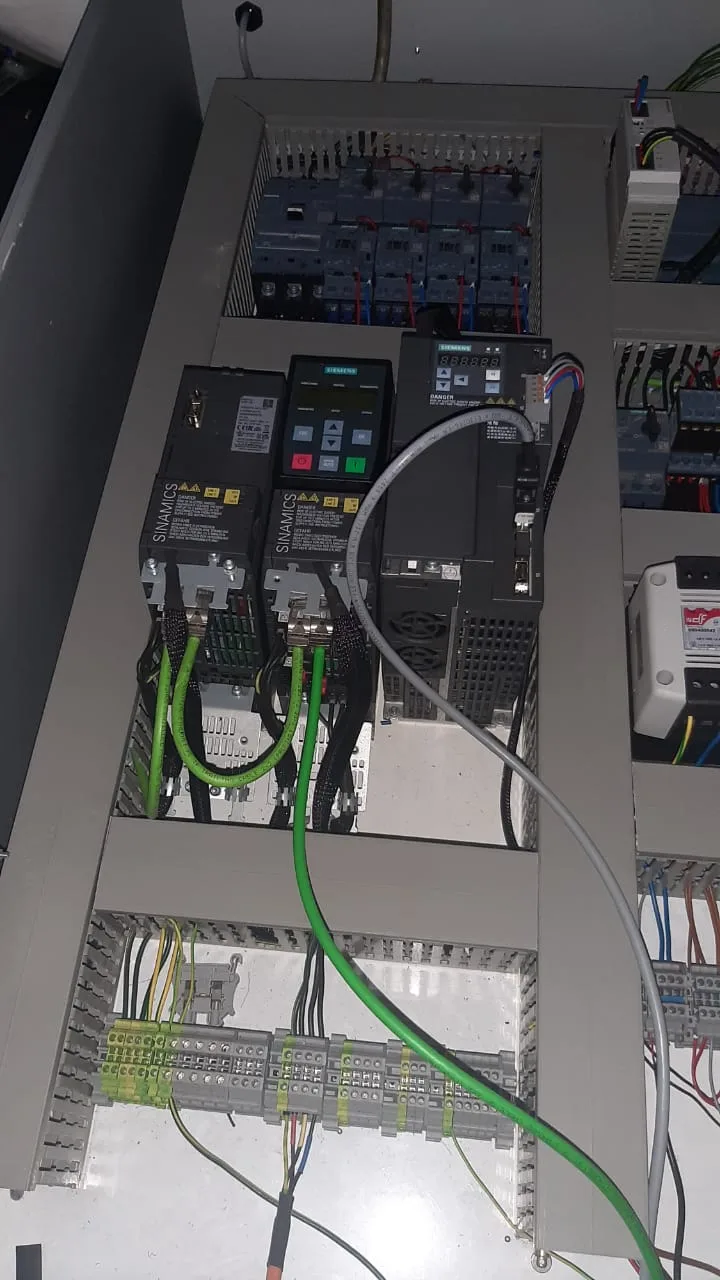 Industrial control panel wiring in Cape Town.