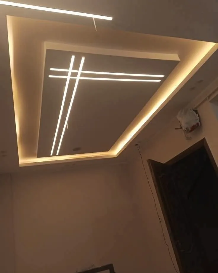 Modern ceiling light installation in Cape Town.